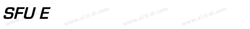 SFU Eurostile BoldOb字体转换